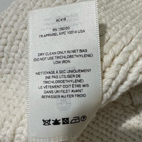 The Row Ivory Chunky Knit Tunic size XS / S Very Rare - Picture 11 of 16